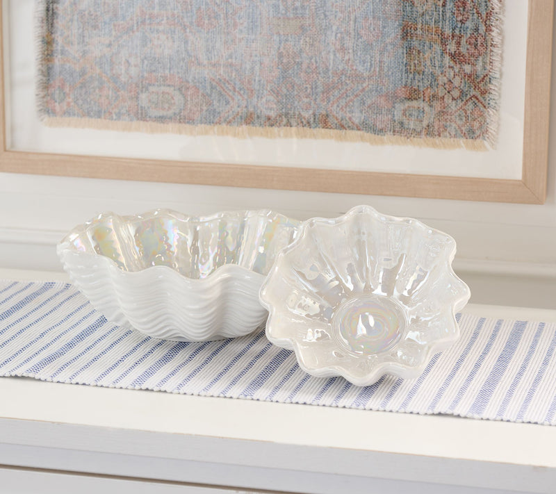 Home Reflections S/2 Coastal Irridescent Accent Bowl — View 4