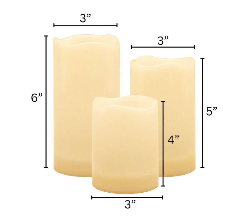 LumaBase Solar Powered Candles- Set of 3 — View 2