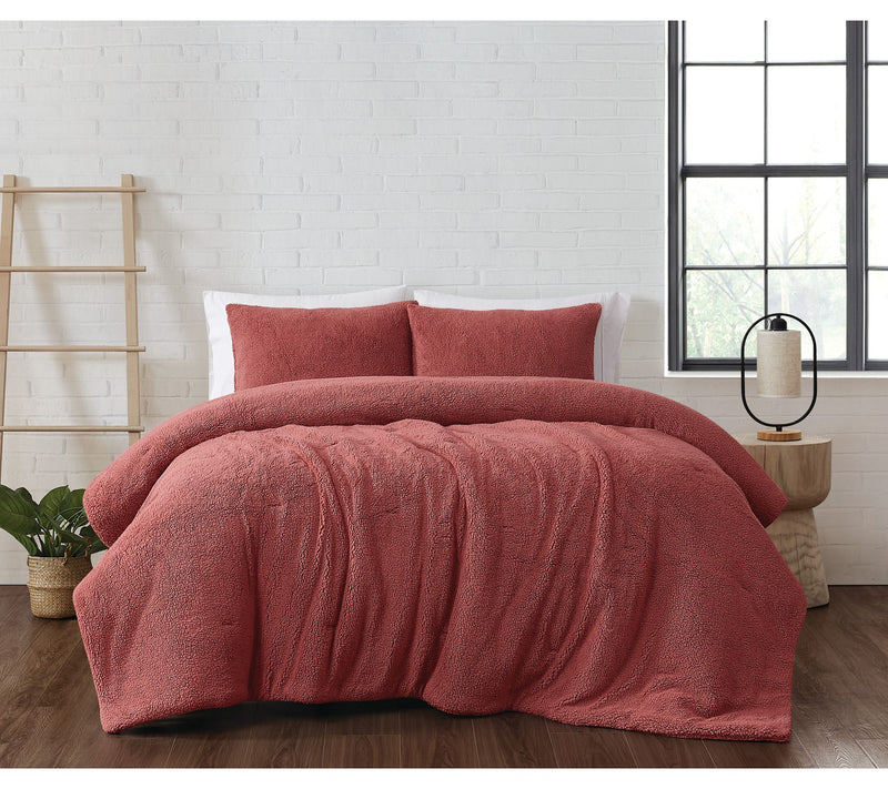 Brooklyn Loom Marshmallow Sherpa King ComforterSet — View 18