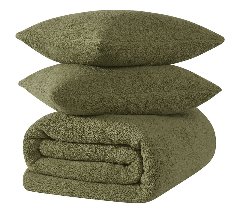 Brooklyn Loom Marshmallow Sherpa King ComforterSet — View 4