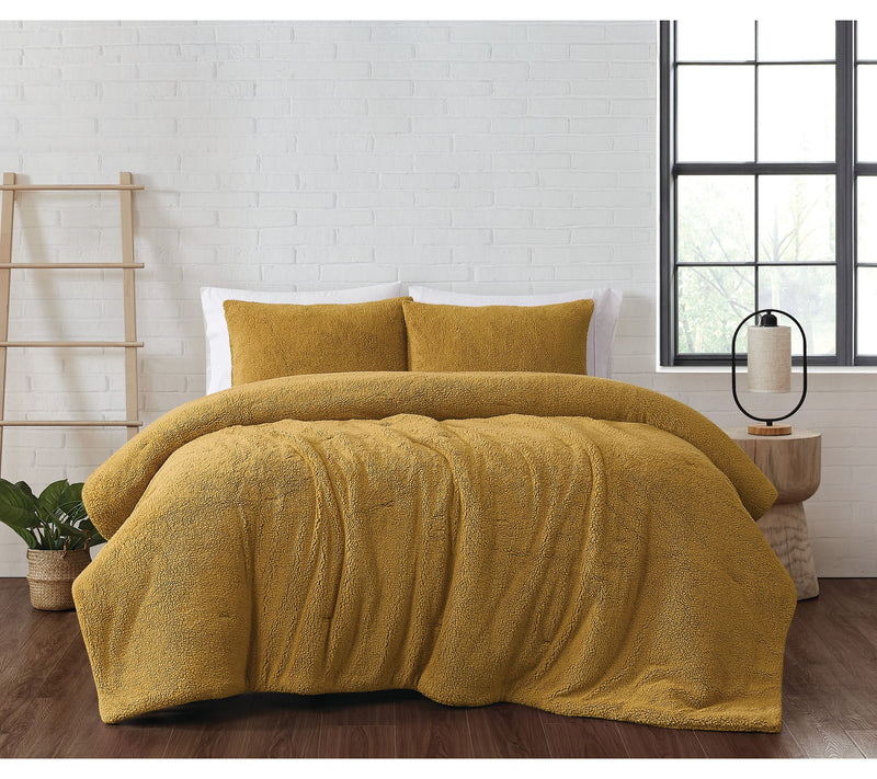 Brooklyn Loom Marshmallow Sherpa King ComforterSet — View 19