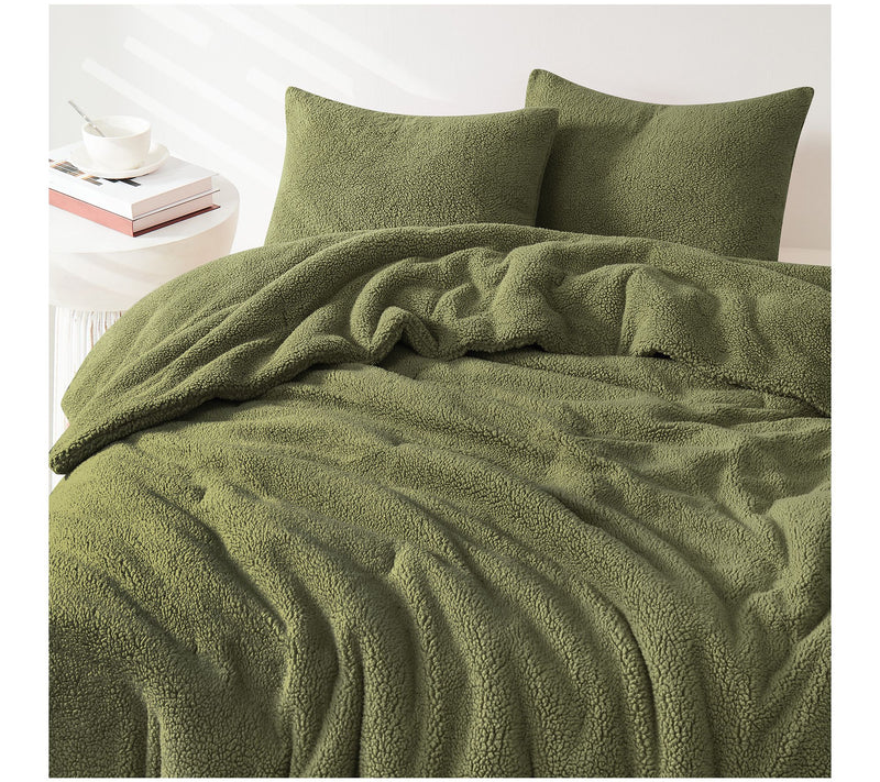 Brooklyn Loom Marshmallow Sherpa King ComforterSet — View 5