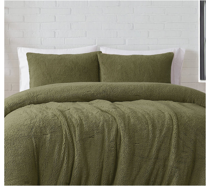 Brooklyn Loom Marshmallow Sherpa King ComforterSet — View 2