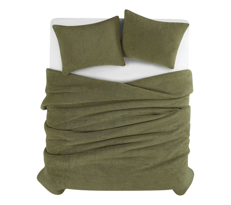 Brooklyn Loom Marshmallow Sherpa King ComforterSet — View 3