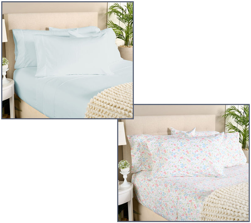 Home Reflections 2pk Double Brushed Sheet Sets with Extra Cases — Main view