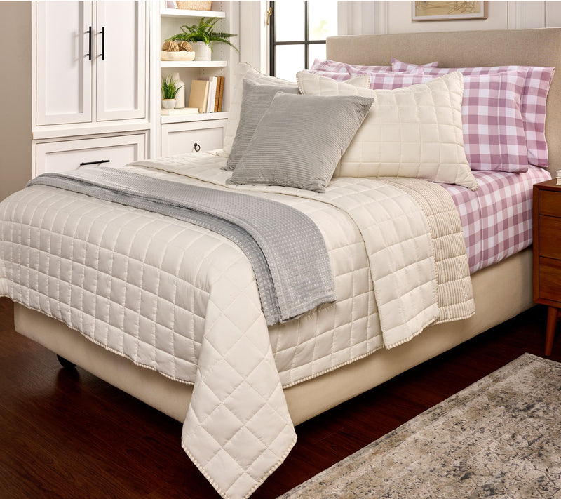Home Reflections 2pk Double Brushed Sheet Sets with Extra Cases — View 22