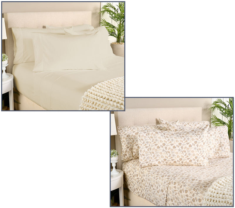 Home Reflections 2pk Double Brushed Sheet Sets with Extra Cases — View 17