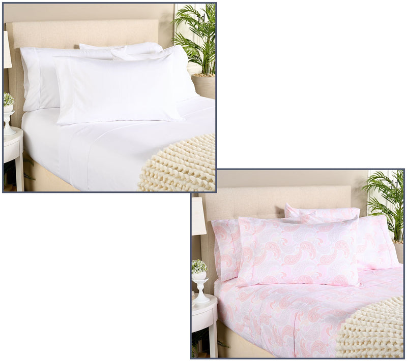 Home Reflections 2pk Double Brushed Sheet Sets with Extra Cases — View 11