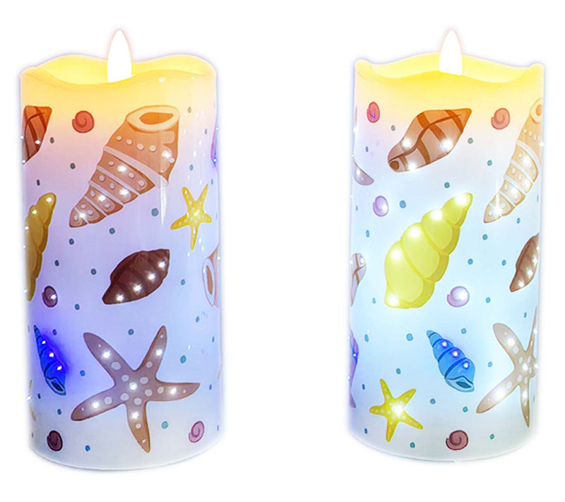 Temp-tations Seasonal Set of 2 6" Fiberoptic Candles — View 6