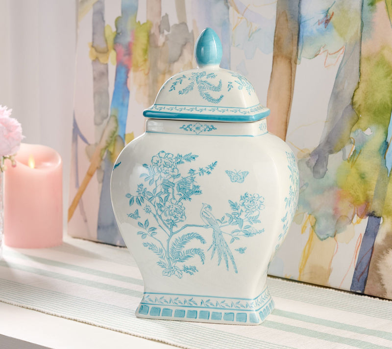 Mrs. H by Dee Hilfiger 13" Porcelain Ginger Jar — View 9