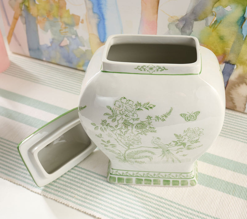 Mrs. H by Dee Hilfiger 13" Porcelain Ginger Jar — View 2