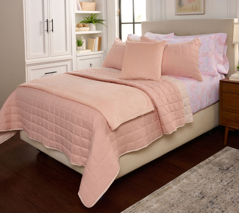 Home Reflections Reversible Quilt & Sham Set - Queen — View 5