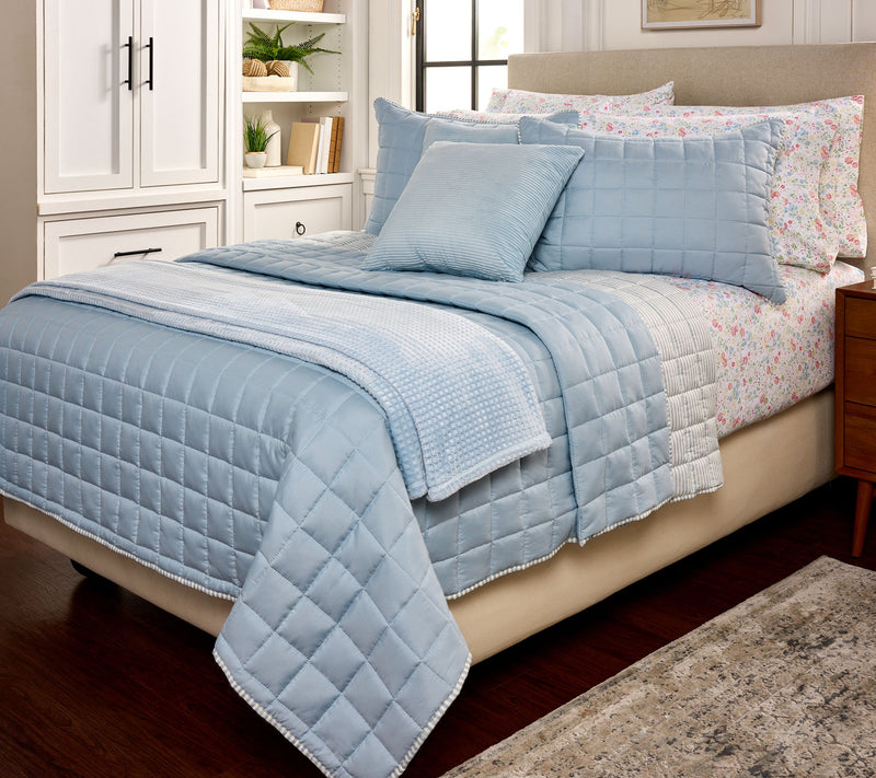 Home Reflections Reversible Quilt & Sham Set - Queen — View 3