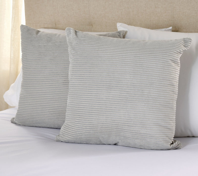 Home Reflections S/2 Ribbed Velvet 18x18 Dec Pillows — View 3