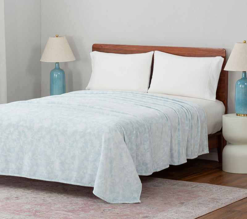 Berkshire Farmhouse Fleur Printed Velvetsoft Blanket - King — View 13