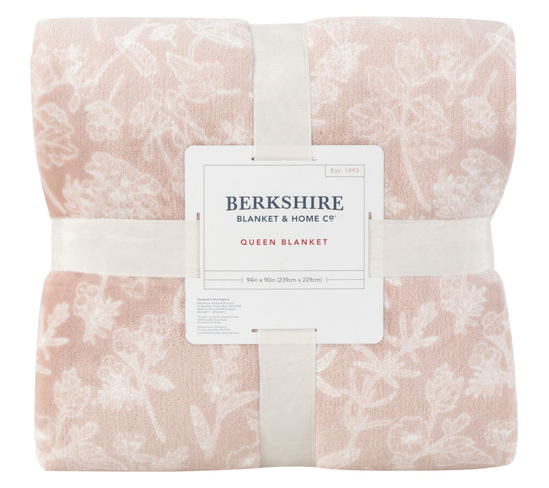 Berkshire Farmhouse Fleur Printed Velvetsoft Blanket - King — View 2