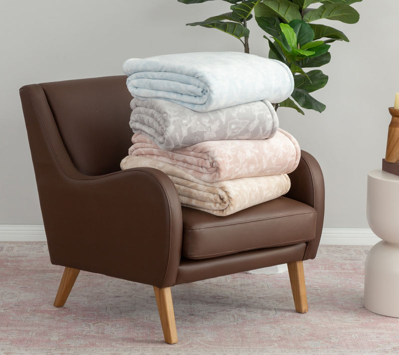 Berkshire Farmhouse Fleur Printed Velvetsoft Blanket - King — View 8