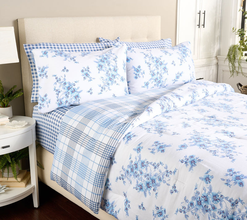 Martha Stewart Morning Glory Comforter Set Twin — View 3