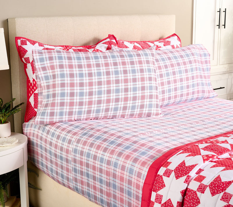 Martha Stewart 300TC Cotton Printed Sheet Set King — Main view