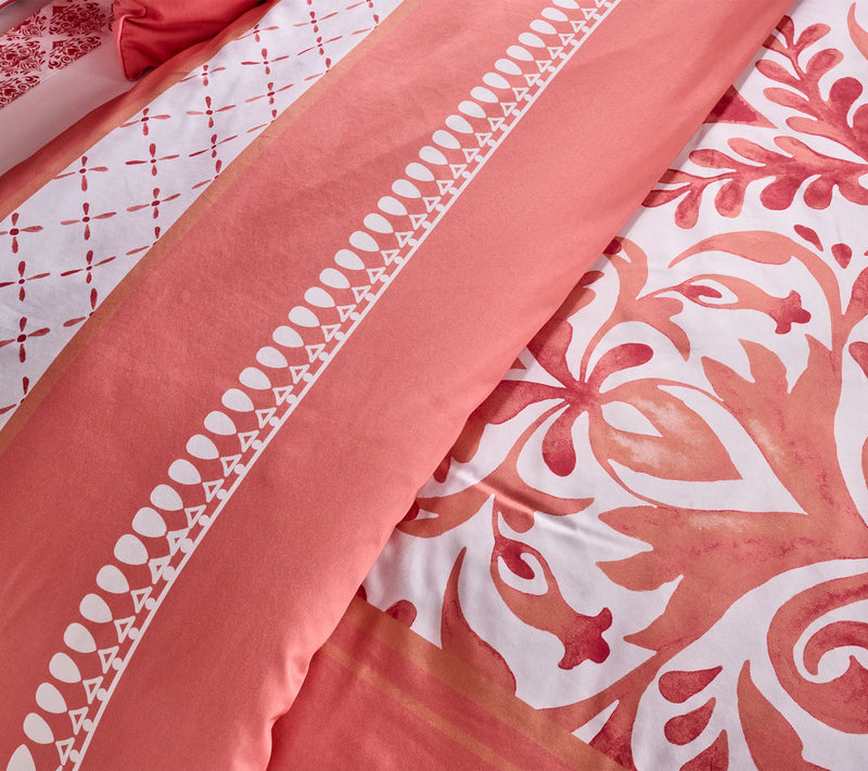 Hotel du Cobb 300TC Cotton Sateen Printed 4pc Comforter Set - King — View 8