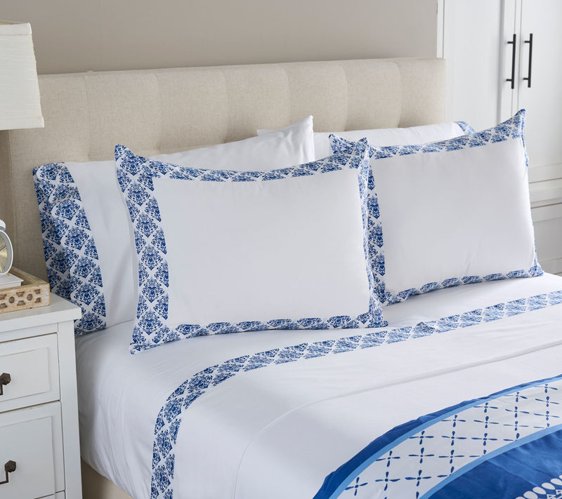Hotel du Cobb Set of 2 Decorative Border Pillowcases — View 3
