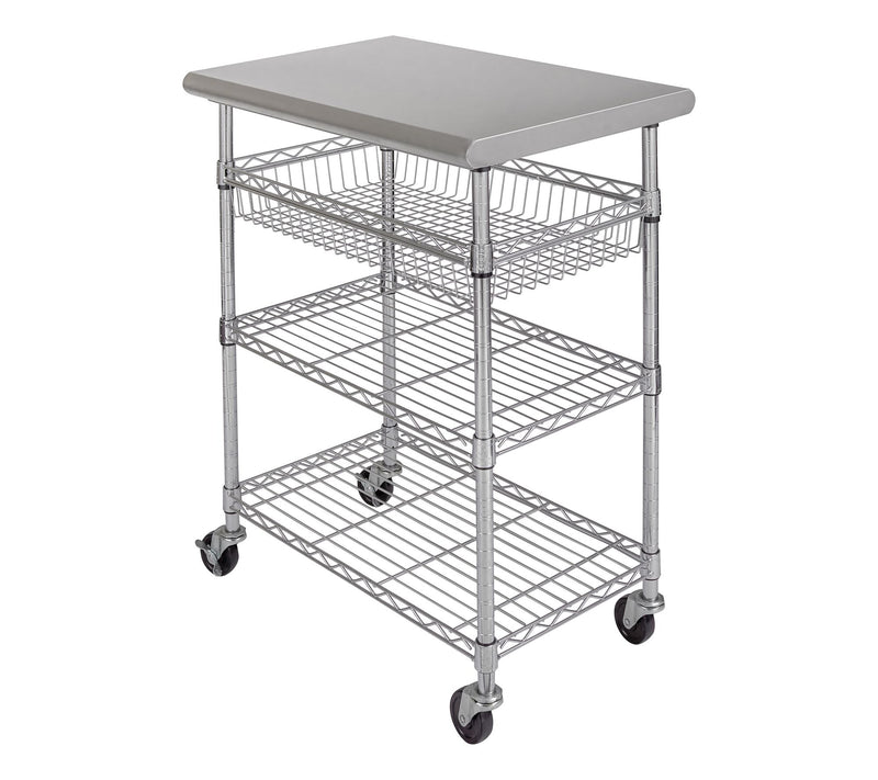 Seville Classics NSF Rolling Kitchen Utility Cart — View 10