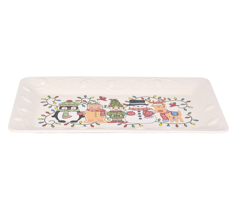Temp-tations Seasonal 16" Platter with Embossed Rim — View 6