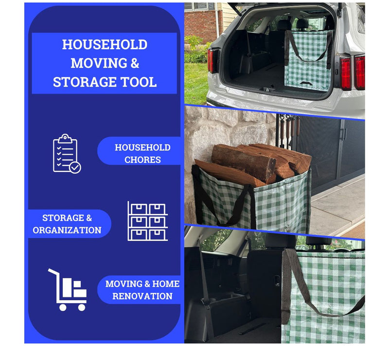 DuraSack Gingham 22-gallon Heavy Duty Home & Yard Tote — View 7
