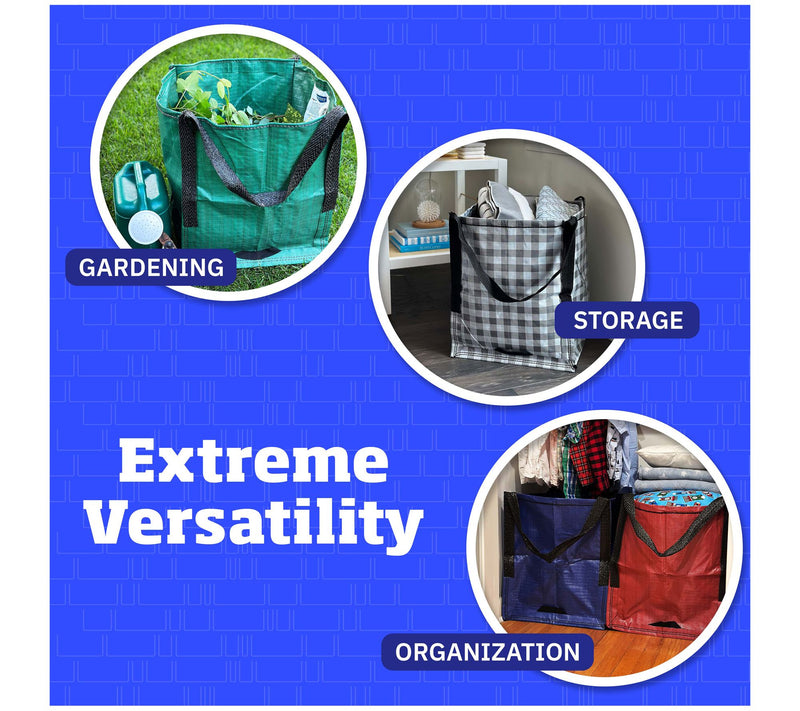 DuraSack Set of (4) 22-Gallon Heavy Duty Home &Yard Totes — View 6