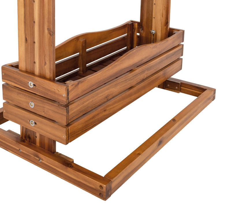 Seville Classics 3-Tier Acacia Wood Vertical Garden Planter — View 5