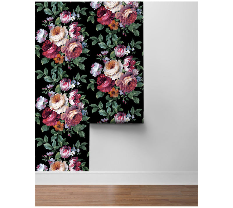 NextWall Large Bouquet Floral Peel and Stick Wallpaper — View 7