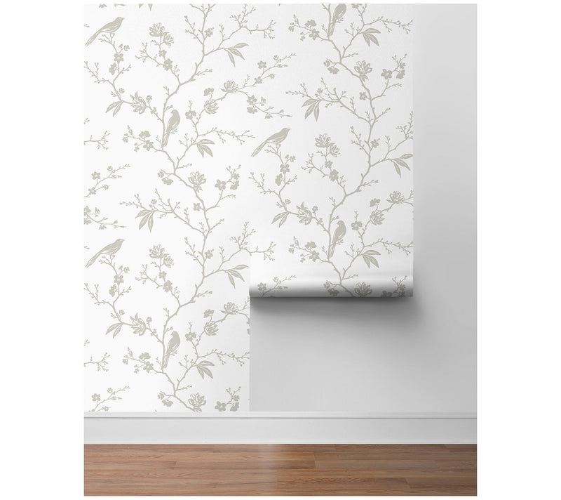 NextWall Songbird Chinoiserie Peel and Stick Wallpaper — View 4