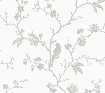 NextWall Songbird Chinoiserie Peel and Stick Wallpaper