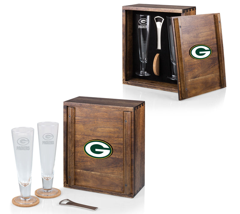 Legacy NFL Acacia Wood Pilsner Beer Glass Giftet — View 20
