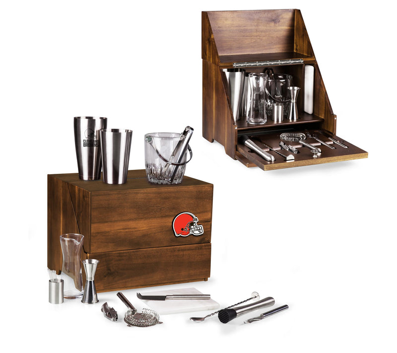 Legacy NFL Madison Acacia Wood Tabletop Bar Set — View 46
