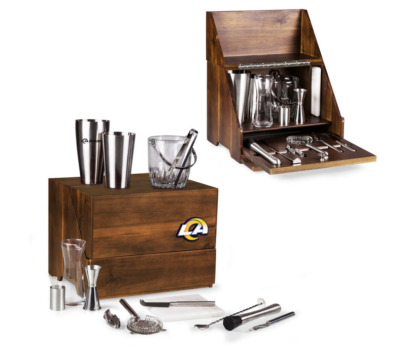 Legacy NFL Madison Acacia Wood Tabletop Bar Set — View 51