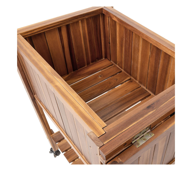 Seville Classics Acacia Wood Raised Garden Bed Planter — View 7