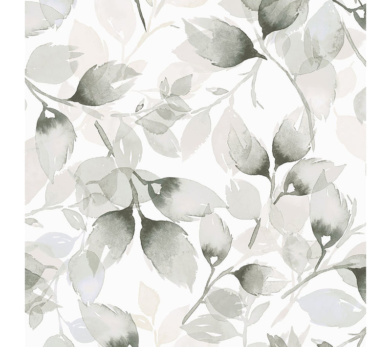 Lillian August Watercolor Leaves Peel and StickWallpaper — View 9