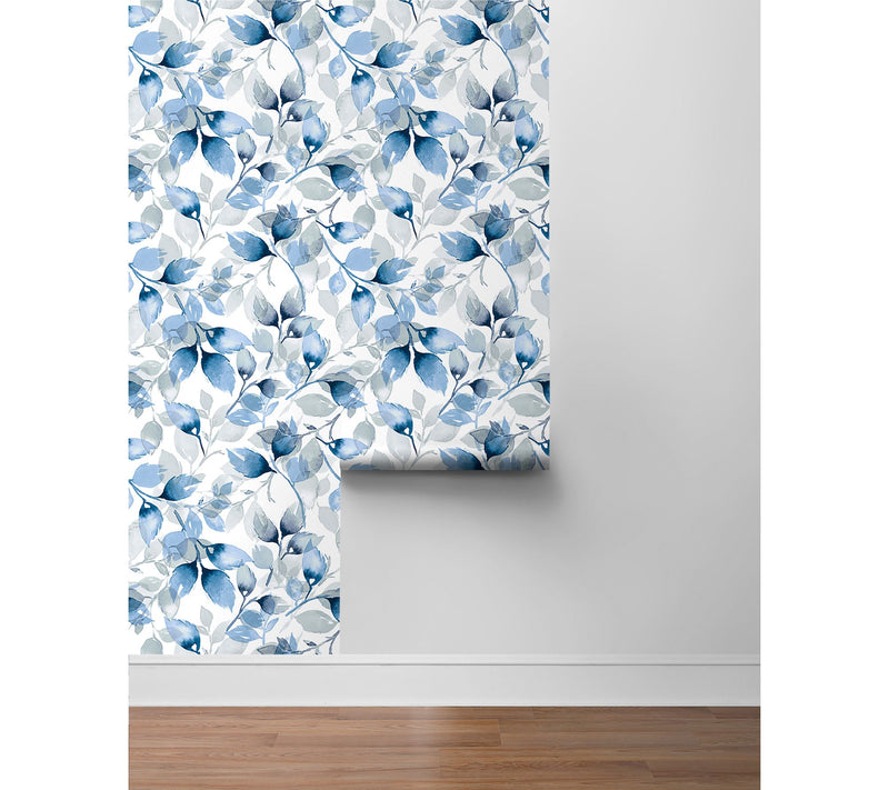 Lillian August Watercolor Leaves Peel and StickWallpaper — View 4