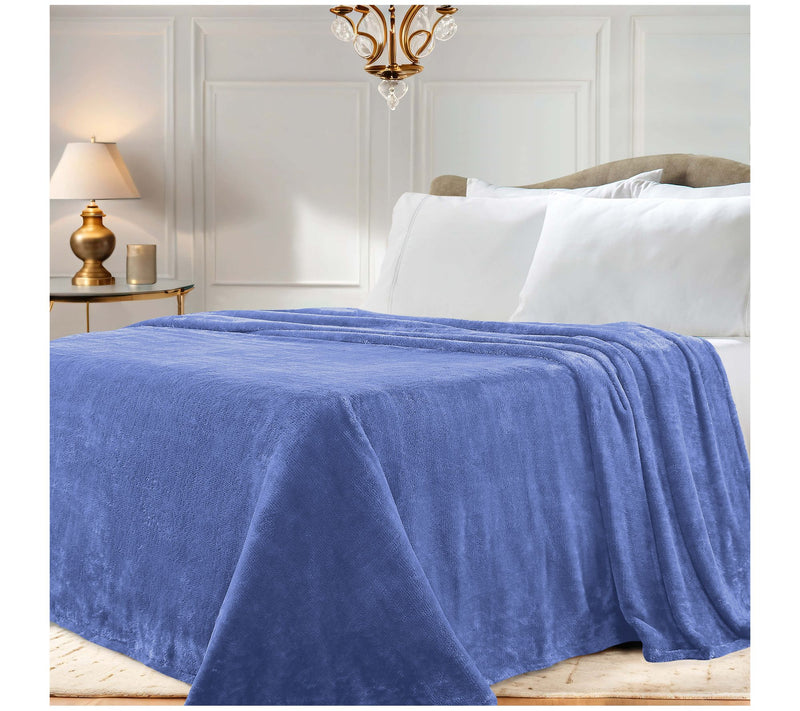 Superior Solid Fleece Medium Weight Fluffy SoftBlanket King — View 22