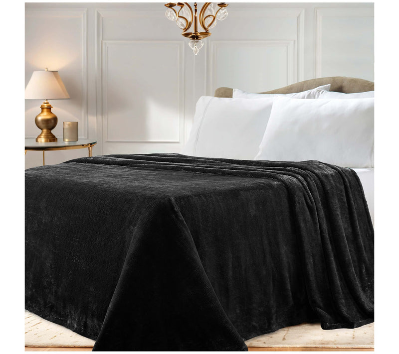 Superior Solid Fleece Medium Weight Fluffy SoftBlanket King — View 23