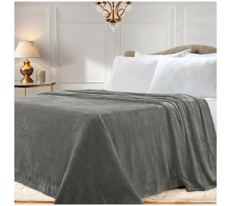 Superior Solid Fleece Medium Weight Fluffy SoftBlanket King — View 28