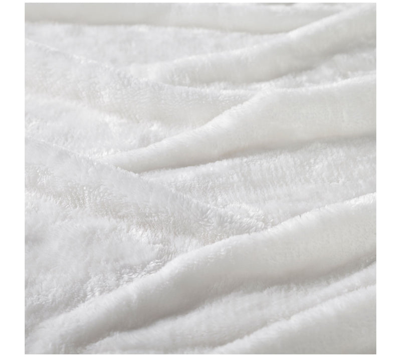 Superior Solid Fleece Medium Weight Fluffy SoftBlanket King — View 6