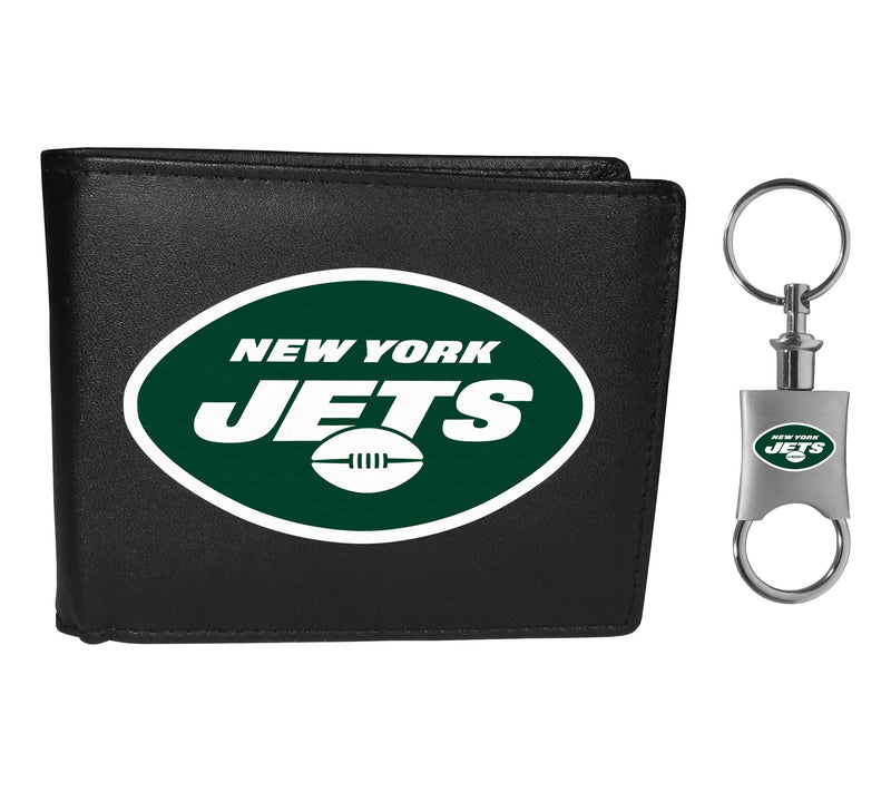 Siskiyou Sports NFL Leather Bi -Fold Wallet & Valet Key Chain — Main view