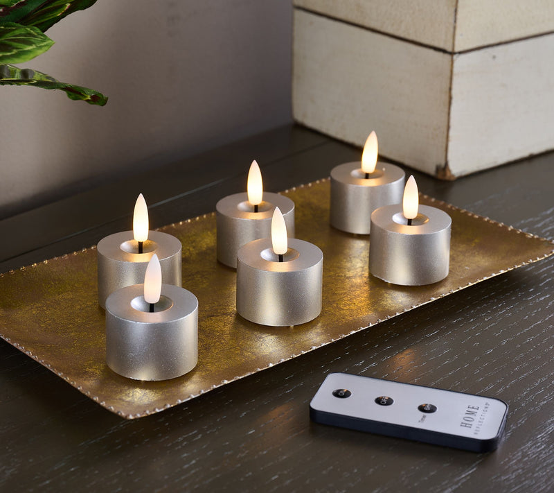 Home Reflections Set of 6 Flameless Tealights — View 17