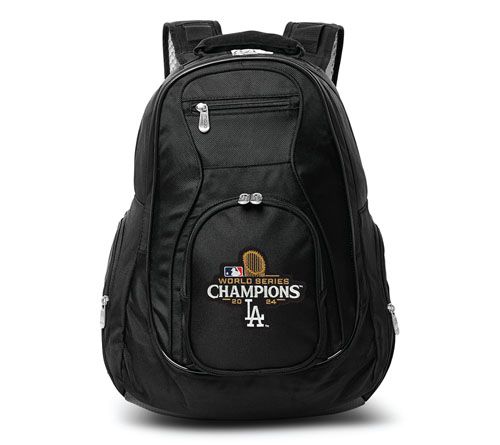 Mojo Licensing LA Dodgers MLB World Series Laptop Backpack — View 2