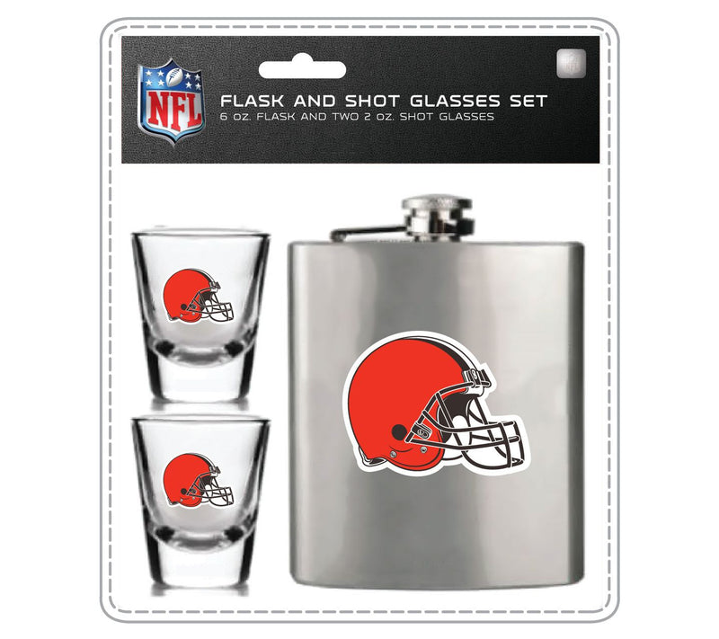 Mojo Licensing NFL Flask Set - 1 Flask and 2 Shot Glasses — View 39