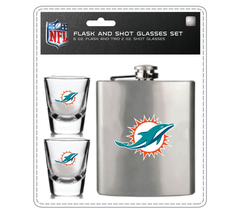 Mojo Licensing NFL Flask Set - 1 Flask and 2 Shot Glasses — View 41