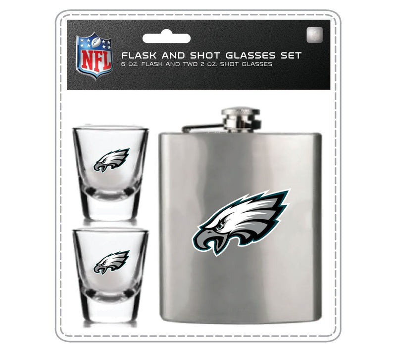 Mojo Licensing NFL Flask Set - 1 Flask and 2 Shot Glasses — View 43