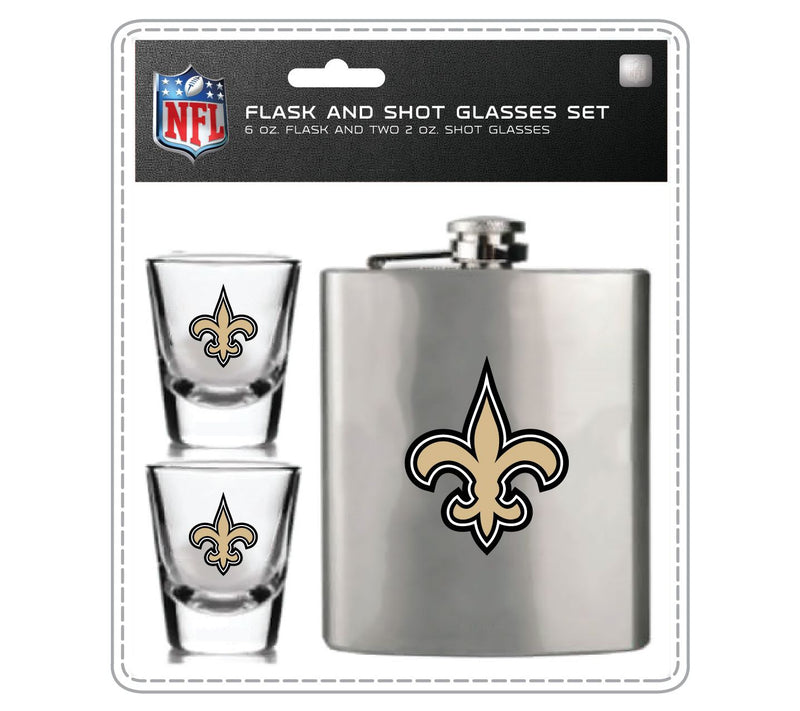 Mojo Licensing NFL Flask Set - 1 Flask and 2 Shot Glasses — View 45